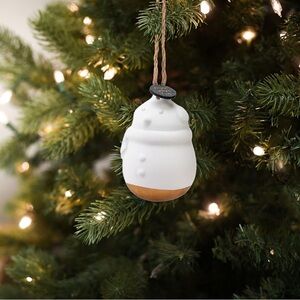 Snowman White 2x3 Inch Fragrance Oil Diffuser Hanging‎ Christmas Ornament (Fir)